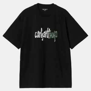 Carhartt WIP S/S Brush WIP T-Shirt Black Fashion