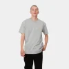 Carhartt WIP S/S Chase T-Shirt Grey Heather / Gold Clearance