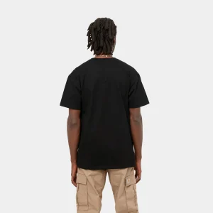 Carhartt WIP S/S Chase T-Shirt Black / Gold Clearance