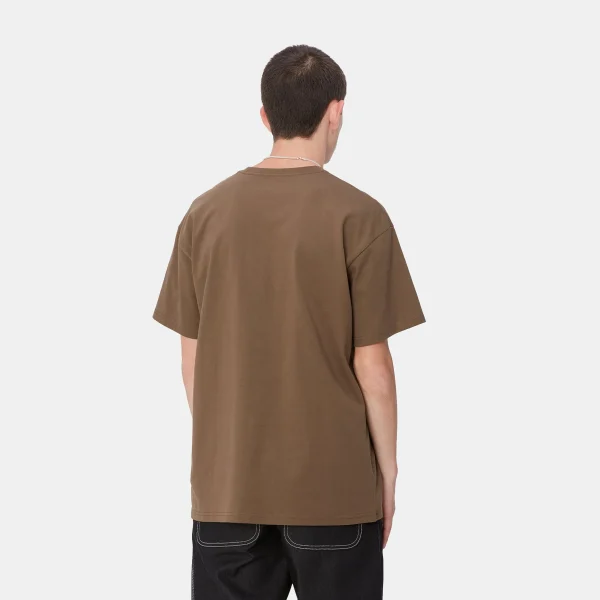 Carhartt WIP S/S Chase T-Shirt Chocolate / Gold New