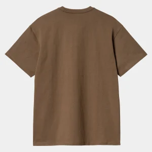 Carhartt WIP S/S Chase T-Shirt Chocolate / Gold New