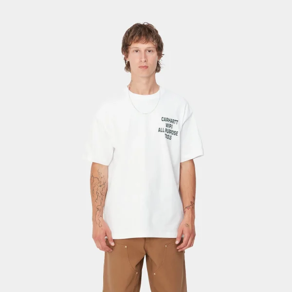 Carhartt WIP S/S Cross Screw T-Shirt White Clearance