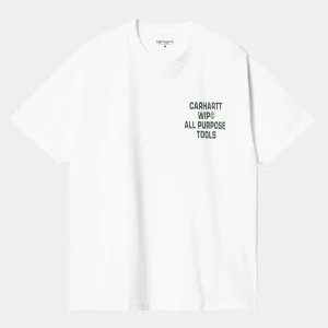 Carhartt WIP S/S Cross Screw T-Shirt White Clearance