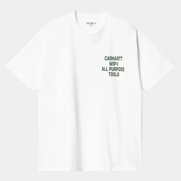 Carhartt WIP S/S Cross Screw T-Shirt White Clearance