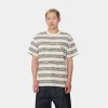 Carhartt WIP S/S Dodson Pocket T-Shirt Dodson Stripe Horizontal, Natural Cheap