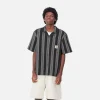 Carhartt WIP S/S Dodson Shirt Dodson Stripe, Black Online