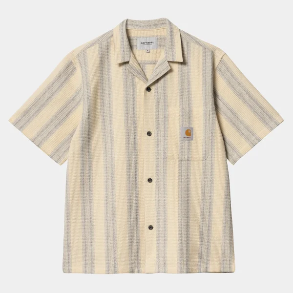 Carhartt WIP S/S Dodson Shirt Dodson Stripe, Natural Discount