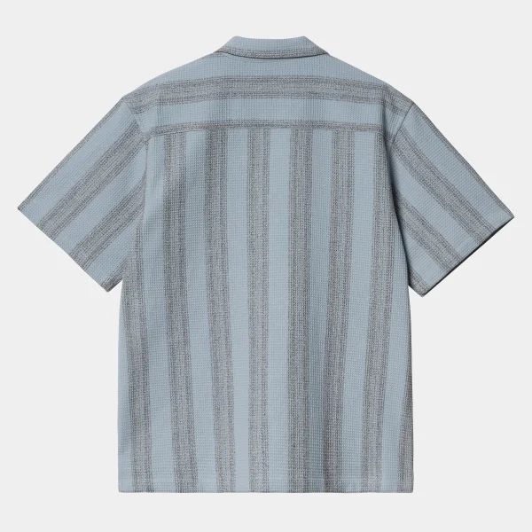 Carhartt WIP S/S Dodson Shirt Dodson Stripe, Misty Sky Clearance