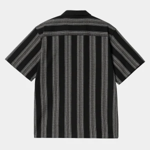 Carhartt WIP S/S Dodson Shirt Dodson Stripe, Black Online