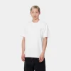 Carhartt WIP S/S Duster Script T-Shirt White Clearance