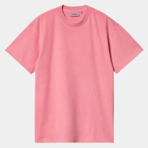 Carhartt WIP S/S Duster Script T-Shirt Charm Pink Hot