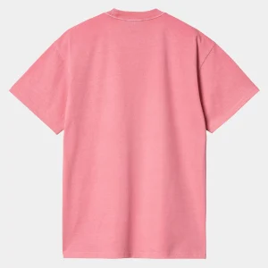 Carhartt WIP S/S Duster Script T-Shirt Charm Pink Hot