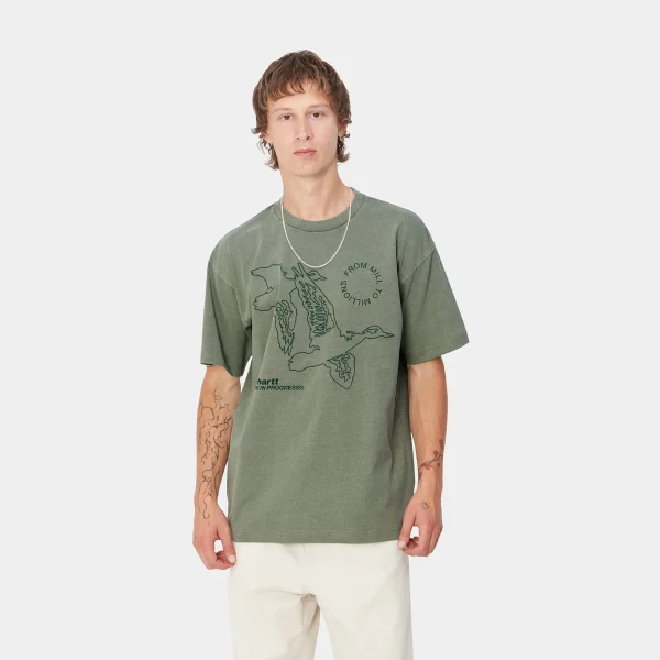 Carhartt WIP S/S Flying Ducks T-Shirt Duck Green Shop