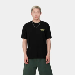 Carhartt WIP S/S Friendship T-Shirt Black / Yellow Fashion