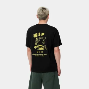 Carhartt WIP S/S Friendship T-Shirt Black / Yellow Fashion