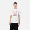 Carhartt WIP S/S Fun Run T-Shirt White / Red Outlet