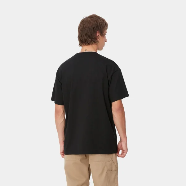 Carhartt WIP S/S Heart Train Pocket T-Shirt Black Best Sale