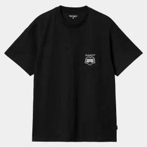 Carhartt WIP S/S Heart Train Pocket T-Shirt Black Best Sale