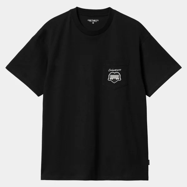 Carhartt WIP S/S Heart Train Pocket T-Shirt Black Best Sale