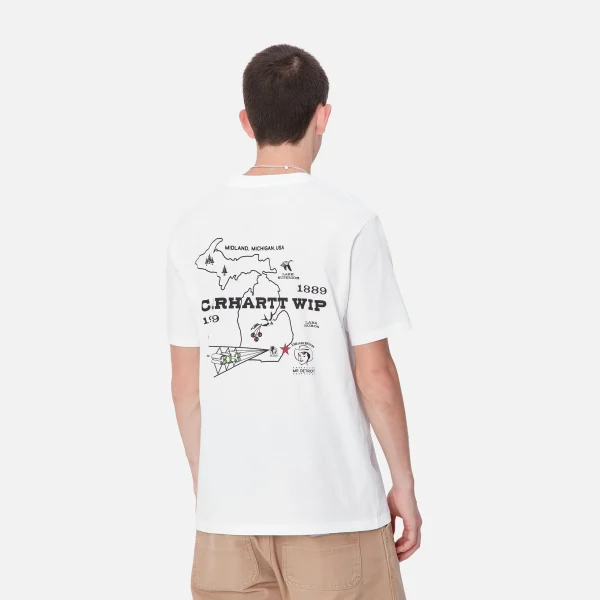 Carhartt WIP S/S Home State T-Shirt White Cheap