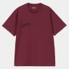 Carhartt WIP S/S Jalou C T-Shirt Malbec / Black New