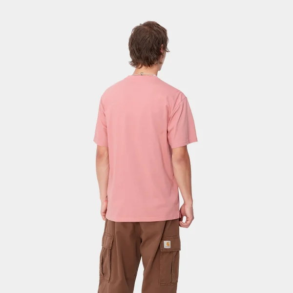 Carhartt WIP S/S Madison T-Shirt Dusty Rose / White Online