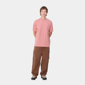 Carhartt WIP S/S Madison T-Shirt Dusty Rose / White Online