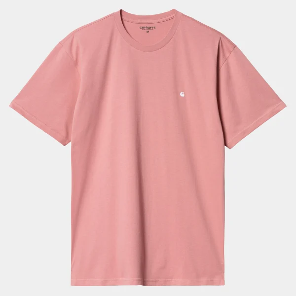 Carhartt WIP S/S Madison T-Shirt Dusty Rose / White Online