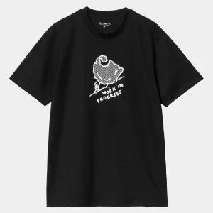 Carhartt WIP S/S Move On Up T-Shirt Black / White Hot