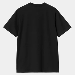 Carhartt WIP S/S Move On Up T-Shirt Black / White Hot