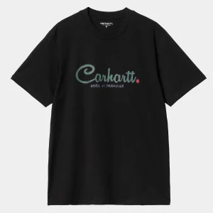 Carhartt WIP S/S Paradise Script T-Shirt Black Best