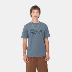 Carhartt WIP S/S Paradise Script T-Shirt Positano Cheap