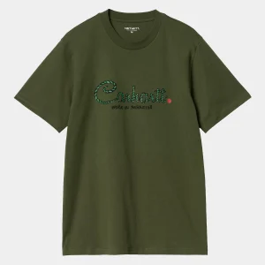 Carhartt WIP S/S Paradise Script T-Shirt Tarragon Hot