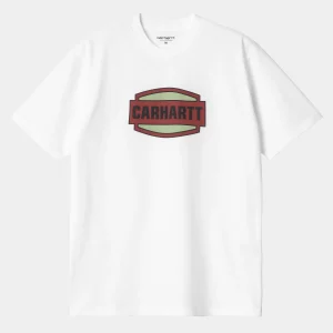 Carhartt WIP S/S Press Script T-Shirt White New