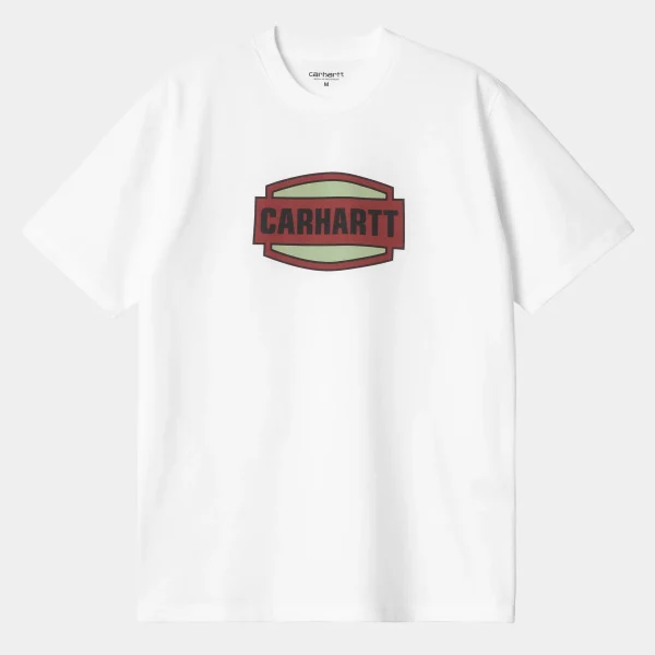 Carhartt WIP S/S Press Script T-Shirt White New