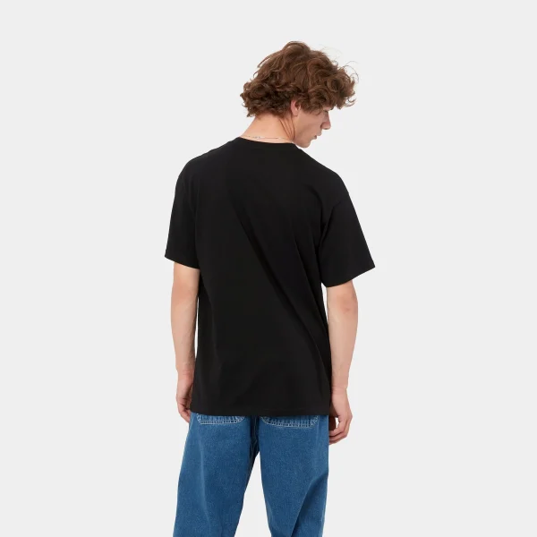 Carhartt WIP S/S Script Embroidery T-Shirt Black / White Outlet