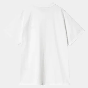 Carhartt WIP S/S Script Embroidery T-Shirt White / Black Clearance