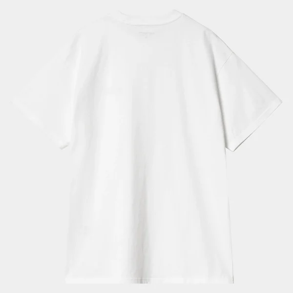 Carhartt WIP S/S Script Embroidery T-Shirt White / Black Clearance