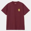 Carhartt WIP S/S Signal T-Shirt Malbec Discount