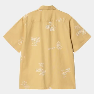 Carhartt WIP S/S Stamp Shirt Stamp Print, Bourbon Cheap