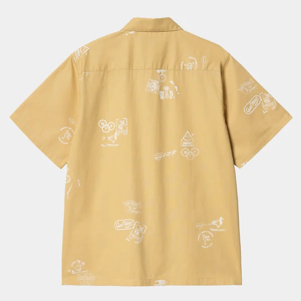 Carhartt WIP S/S Stamp Shirt Stamp Print, Bourbon Cheap