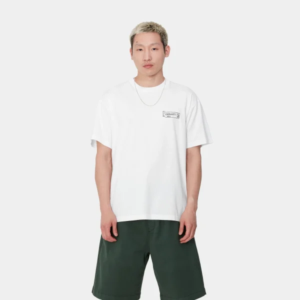 Carhartt WIP S/S Stamp T-Shirt White / Black Store