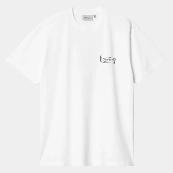 Carhartt WIP S/S Stamp T-Shirt White / Black Store