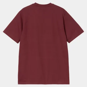 Carhartt WIP S/S University T-Shirt Malbec / White Outlet