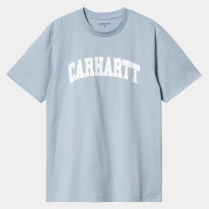 Carhartt WIP S/S University T-Shirt Dusty Ice / White Cheap