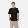 Carhartt WIP S/S Zipper T-Shirt Black / MulticolorMoonbeam Best Sale