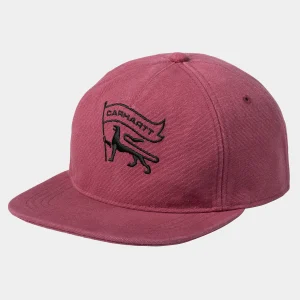 Carhartt WIP Stamp Cap Dusty Fuchsia / Black Shop