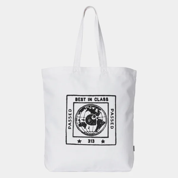 Carhartt WIP Stamp Tote White / Black Cheap