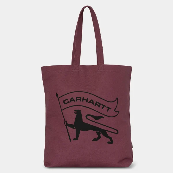 Carhartt WIP Stamp Tote Dusty Fuchsia / Black Cheap