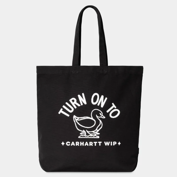 Carhartt WIP Stamp Tote Black / White Flash Sale